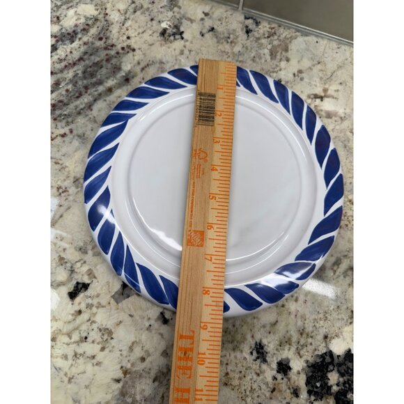 Signed Mexican Talavera Hand-Painted Cheese Butter Dish Lid Plate Table Top Read - Picture 7 of 14